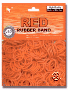 BT Rubber Band 250PC RED