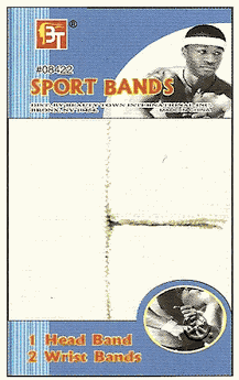 BT SPORTS BAND SET (1 Headband & 2 Wrist Bands) WHITE