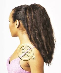 Chade New Born Free Collection Drawstring Ponytail 0317 Aqua
