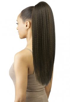 Chade New Born Free Collection Synthetic High Heat Resistant Fiber Drawstring Ponytail 0356 Ellis