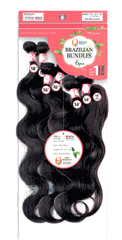 Chade O-Remi Brazilian 6pcs Bundle + Top Closure Body Weave (18",18",20",20",22",22")