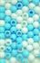 Chloe Hair Beads DIAMOND 100pc WHITE / SKYBLUE