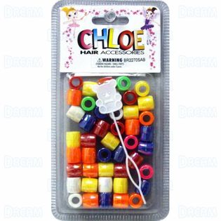 Chloe Hair Beads JUMBLE Solid AB 50pc