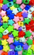 Chloe Hair Beads STAR 125pc ASSORTED