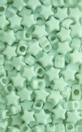 Chloe Hair Beads STAR 125pc WHITE