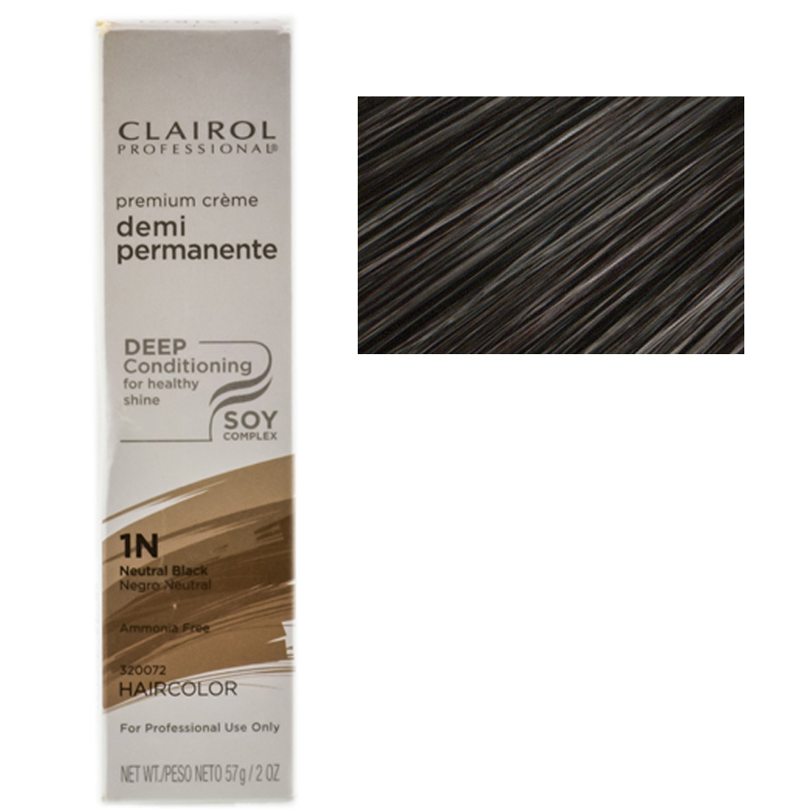 Clairol Professional premium creme demi permanente 1N Neutral Black