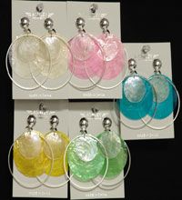 Clip On Earring Sea Shell