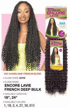Encore LaVie 100% Human Hair Prime Unimix Premium Blend French Deep Bulk