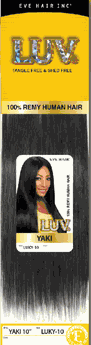 Eve Hair LUV 100% Remy Human Hair Yaki Weave (NEW!!!)