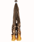 Fashion Source Rast A Fri 100% Synthetic Fiber Magic Crochet Hand Tied Individual Twin Curl Braid