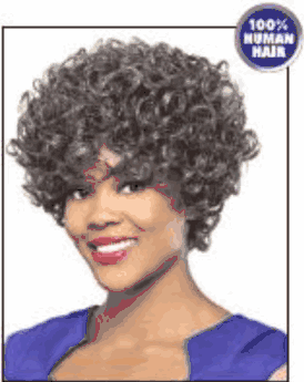 Foxy Silver 100% Human Hair Wig H/H MERCEDES *