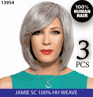 Foxy Silver ShortCut 100% Human Hair Jamie Layered Weave 3 PCS