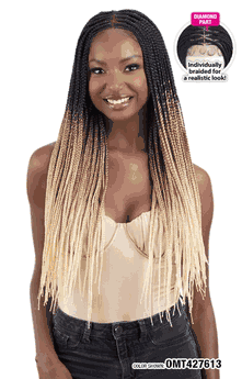 Freetress Equal Premium Braided HD Lace Frontal Wig Diamond Part Braid 28" (NEW!!!)