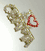 Gold I LOVE OBAMA Brooch Pin