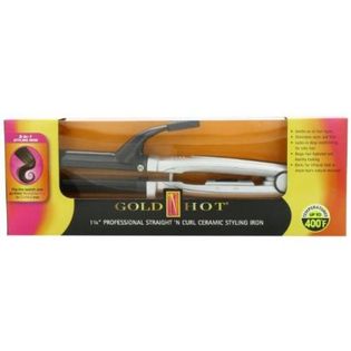 Gold N Hot Straight 'N Curl Ceramic Styling Iron 1&1/4"