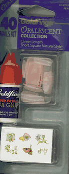 GoldFinger Opalescent 40 Nail Kit Peach