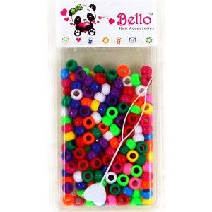 Hair Bead 200 Piece PRIMARY MIX