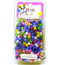 Hair Bead 500PC Silky Assorted