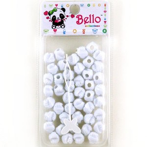 Hair Bead Berry WHITE