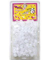 Hair Bead Rose Clear