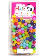 Hair Bead Rose Shiny Assorted