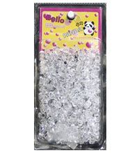 Hair Bead StarFlowerClear