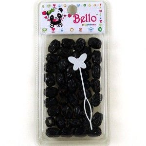 Hair Bead Turban BLACK