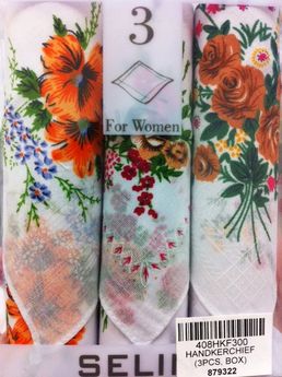 Handkerchief Wild Flower 3PC