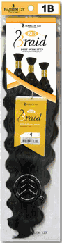 Harlem 125 Big Braid 100% Human Hair Quality Deep Bulk 3PCS