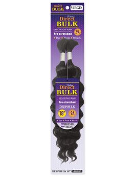 Harlem125 Factory Direct Bulk 100% Human Hair Unprocessed Natural Virgin Pre-Stretched Deep Bulk 18"(NEW!!!)