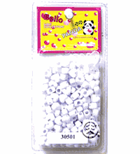 Heart Bead White
