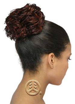 ISIS Synthetic Wrap-N-Tie Drawstring Ponytail Bloosom
