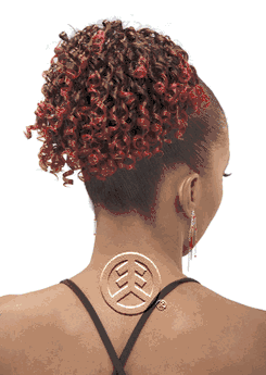 ISIS Synthetic Wrap-N-Tie Drawstring Ponytail Chili