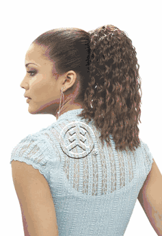 ISIS Synthetic Wrap-N-Tie Drawstring Ponytail French Wave