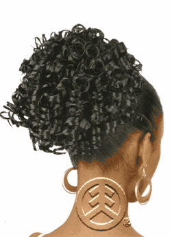 ISIS Synthetic Wrap-N-Tie Drawstring Ponytail Roller Set
