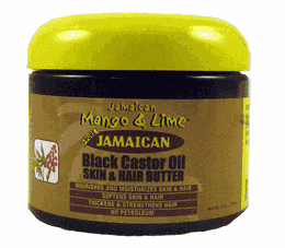 Jamican Mango & Lime BLACK CASTOR OIL Skin & Hair Butter 6oz