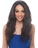 Janet 100% Natural Virgin Remy Human Hair Brazilian Bundle Hair Lace Natural Body Wig 22"
