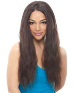 Janet 100% Natural Virgin Remy Human Hair Brazilian Bundle Hair Lace Natural Wig 22"
