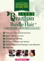 Janet Collection 100%Natural Virgin Remy Human Hair Brazilian Bundle Hair