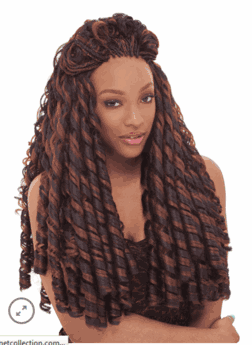 Janet Collection Premium Synthetic 2X Super Drop Curl Braid (Crochet)