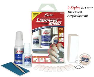 Kiss Lightning Speed SalonDip Powder Manucure Kit