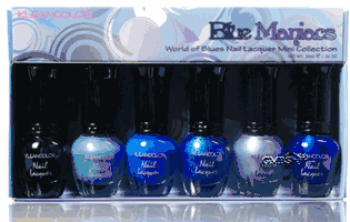 KleanColor Be Blue Maniacs Metallic Nail Lacquer Mini Collection