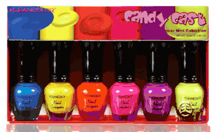 KleanColor Candy Cast Neon Nail Lacquer Mini Collection