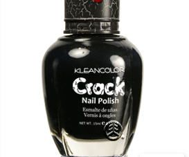 KleanColor CRACK NAIL POLISH BLACK CRACKLE