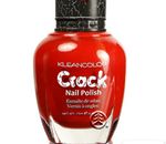 KleanColor CRACK NAIL POLISH RED CRACKLE