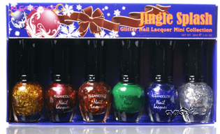 KleanColor Jingle Splash Metallic Nail Lacquer Mini Collection