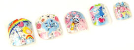 KleanColor Nails glitzy girl Pre Glued Designed Nails RAINBOW CHASER