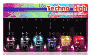 KleanColor Techno High Metallic Nail Lacquer Mini Collection