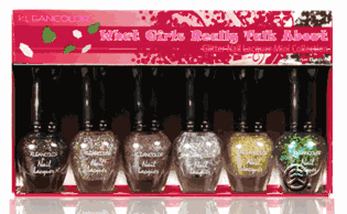 KleanColor What Girls Really Talk About Glitter Nail Lacquer Mini Collection