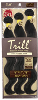 Mane Concept TRILL 100% Unprocessed Virgin Human Hair Brazilian Body Wave 3PCS (14"/16"/18")